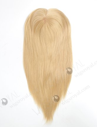 Best Real Human Hair Toppers for Women 16 Inch Blonde Color Full Volume Topper-073