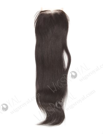 In Stock Indian Remy Hair 16" Straight #1B Color Top Closure STC-40