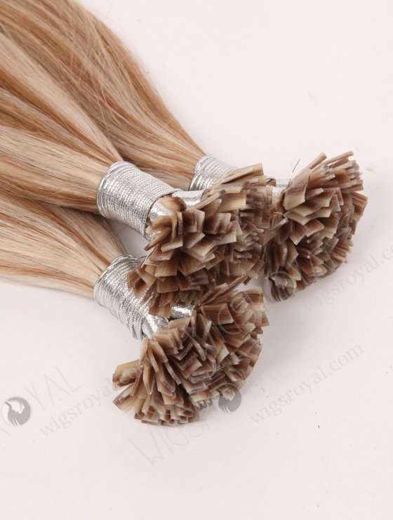 Flat Tip Keratin European Virgin Cuticle Aligned Hair Pre bonded Hair Extensions WR-PH-018-16899