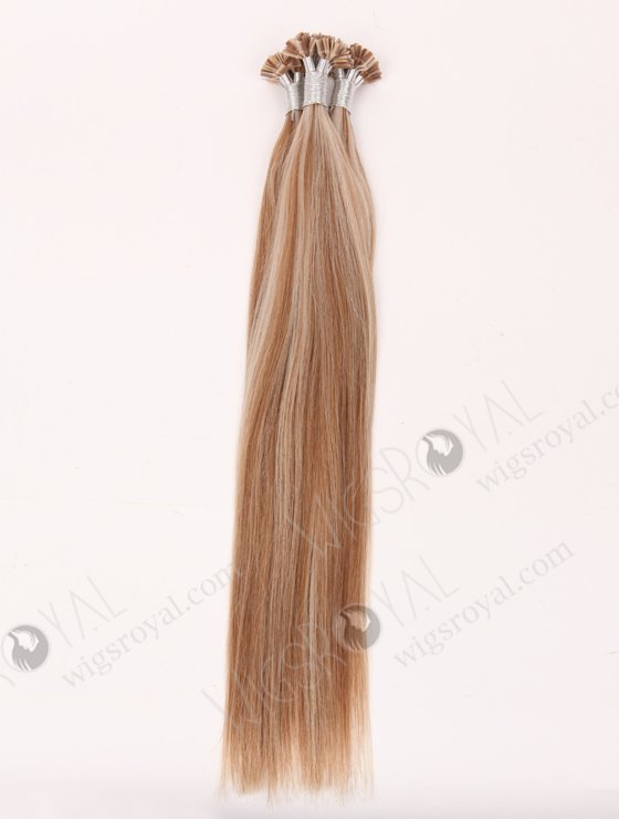 Flat Tip Keratin European Virgin Cuticle Aligned Hair Pre bonded Hair Extensions WR-PH-018-16898