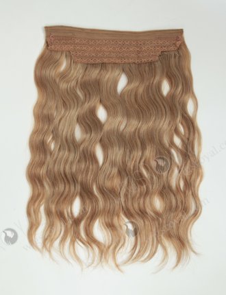 Indian Virgin 18'' Natural Wave Invisible Headband Wire Clip in Halo Hair Extensions WR-HA-004