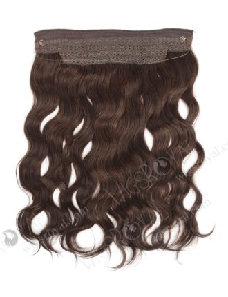 Mixed Color Indian Virgin 16'' Natural Wave Invisible Headband Wire Clip in Halo Hair Extensions WR-HA-006