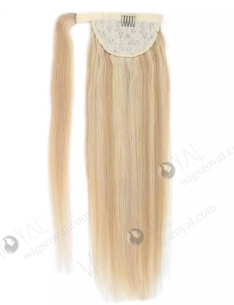 Unprocessed Braided Drawstring Wrap Straight Ponytails Clip in Hair Extension WR-PT-002