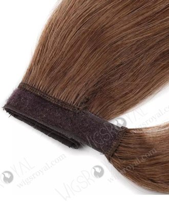 Top Popular Magic Tape Braided Drawstring Wrap Straight Ponytails WR-PT-003