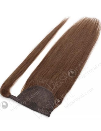 Top Popular Magic Tape Braided Drawstring Wrap Straight Ponytails WR-PT-003