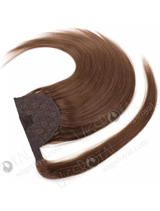 Top Popular Magic Tape Braided Drawstring Wrap Straight Ponytails WR-PT-003-17503