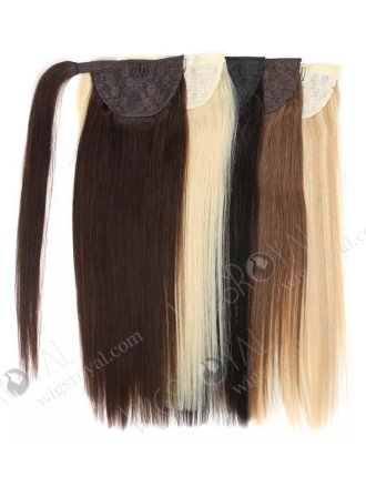 Hot Selling Braided Drawstring Wrap Straight Ponytails Clip in Hair Extension WR-PT-004