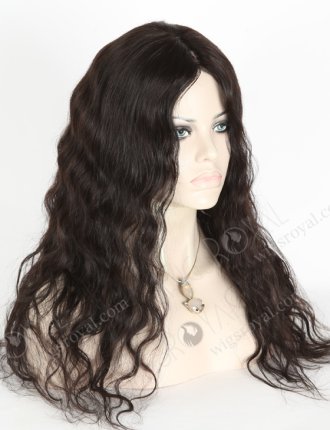 In Stock Brazilian Virgin Hair 20" Natural Wave Natural Color Silk Top Glueless Wig GL-04036