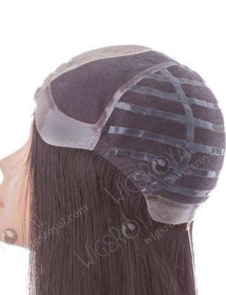 Silky Straight Natural Color Malaysian Virgin Human Hair Gripper PU Wig For Alopecia WR-GR-001