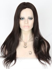 In Stock Chinese Virgin Hair 18" Natural Straight Natural Color Full Lace Glueless Wig GL-07004