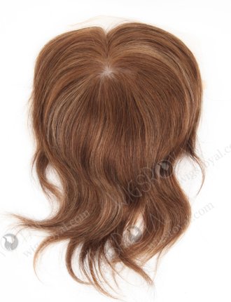 Customize Silk Topper With Lace With PU Around Full Volume Human Hair Topper WR-TC-052