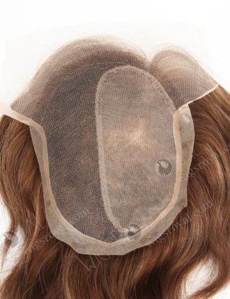 Customize Silk Topper With Lace With PU Around Full Volume Human Hair Topper WR-TC-052