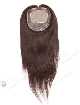 Hot Selling Silk Base Toppers Darkest Brown Silky Straight European Human Hair WR-TC-057