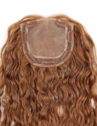 Customize Top Pieces Hand Tied Silk Base Topper Medium Ash Brown Color Hair WR-TC-056