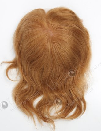 Light Ash Brown Color Silk Base With PU With Lace Front Human Hair Women's Topper WR-TC-055