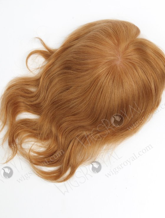 Light Ash Brown Color Silk Base With PU With Lace Front Human Hair Women's Topper WR-TC-055-18250