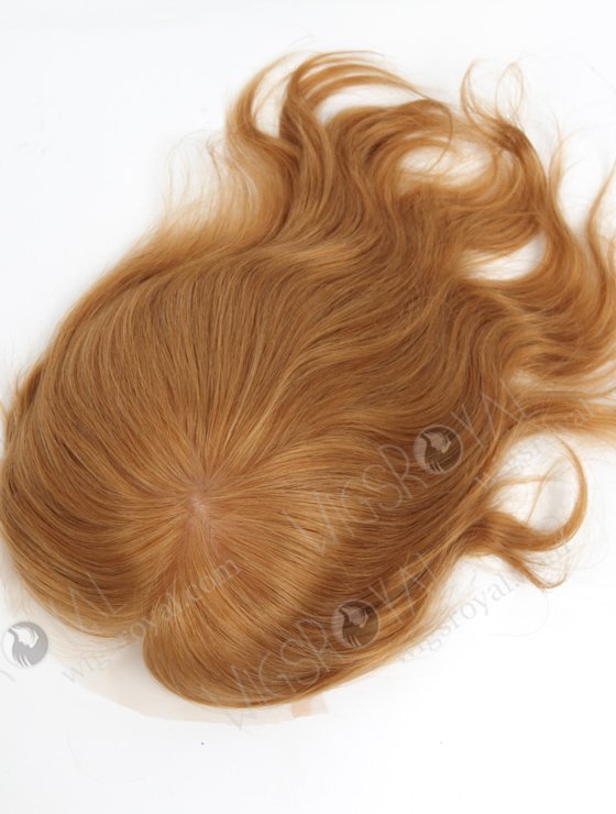 Light Ash Brown Color Silk Base With PU With Lace Front Human Hair Women's Topper WR-TC-055-18251