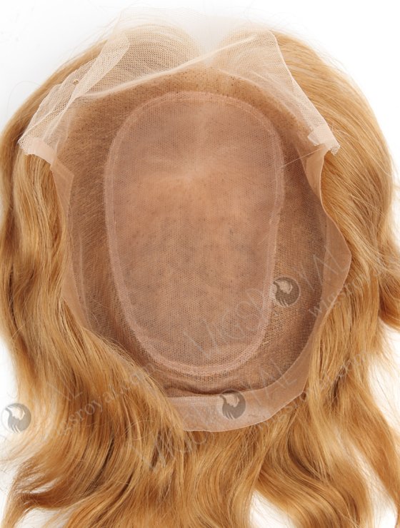 Light Ash Brown Color Silk Base With PU With Lace Front Human Hair Women's Topper WR-TC-055-18253