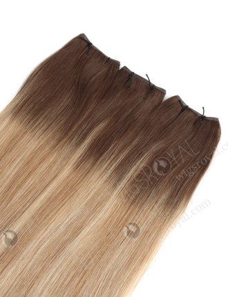 Premium cuticle aligned virgin european hair ombre color free cut genius weft hair extensions WR-GW-004