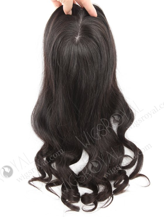 Large Base 7x7 Thick Hair Topper 18 Inch Best Quality Virgin European Hair Topper-018-18423