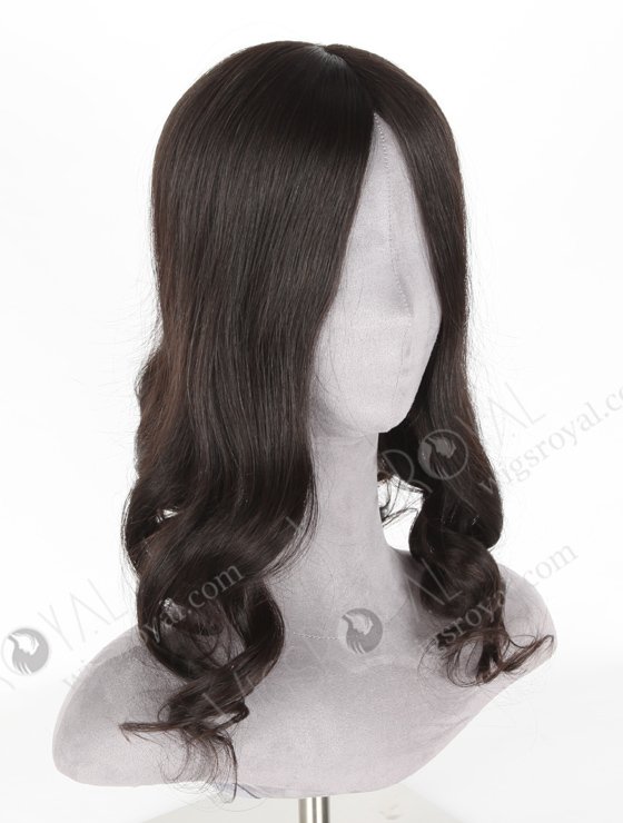 Large Base 7x7 Thick Hair Topper 18 Inch Best Quality Virgin European Hair Topper-018-18426