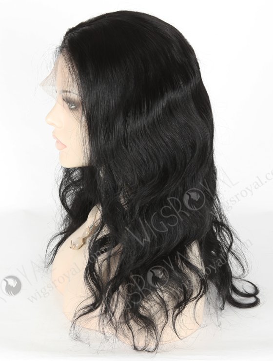 In Stock Indian Remy Hair 16" Body Wave 1# Color Full Lace Wig FLW-01195-18351