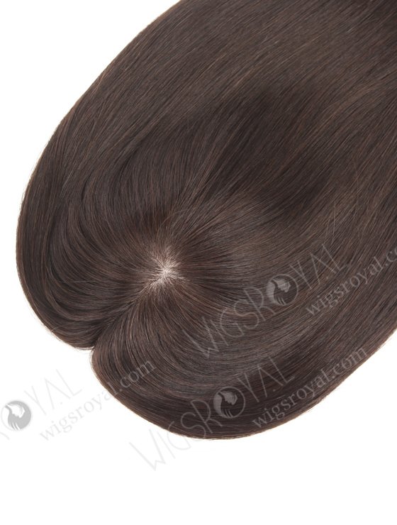 All One Length Dark Brown Human Hair Full Volume Topper For Thinning Hair WR-TC-063-18523