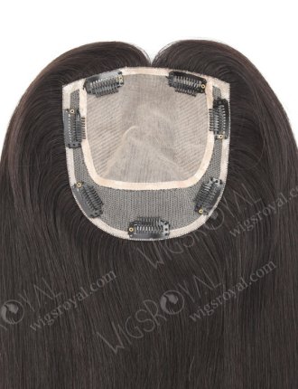 Enhance Your Beauty With All One Length Off Black Real Human Hair Topper WR-TC-061