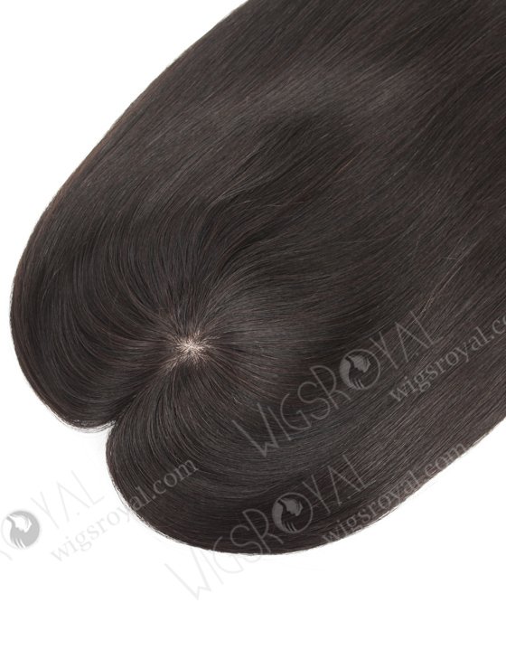 Enhance Your Beauty With All One Length Off Black Real Human Hair Topper WR-TC-061-18494