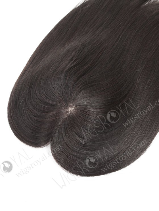 Enhance Your Beauty With All One Length Off Black Real Human Hair Topper WR-TC-061-18495