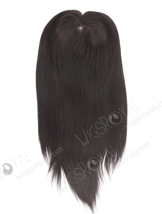 Enhance Your Beauty With All One Length Off Black Real Human Hair Topper WR-TC-061-18496