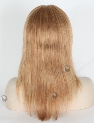 Brown Highlight Blonde Color Human Hair Full Lace Wigs With Wide Elastic Band Straight Full Lace Wigs WR-LW-121