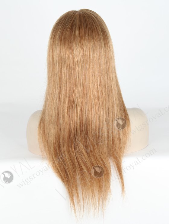 Light Brown Highlight Color 18'' Peruvian Virgin Hair Straight Full Lace Wigs WR-LW-122-18640