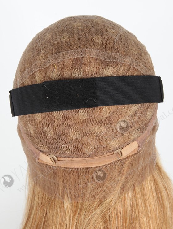 Light Brown Highlight Color 18'' Peruvian Virgin Hair Straight Full Lace Wigs WR-LW-122-18638