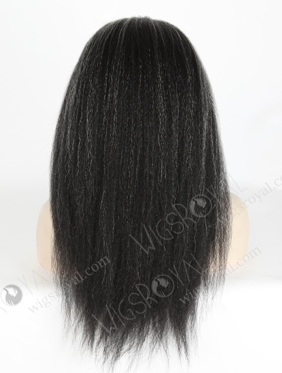 Grey Color Peruvian Virgin Hair Kinky Straight Full Lace Wigs WR-LW-124-18662