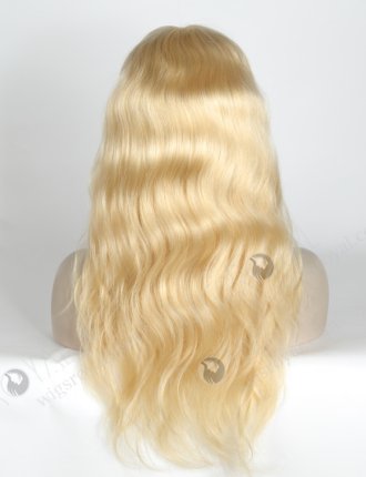 Blonde Color Peruvian Virgin Hair Body Wave Full Lace Wigs For Caucasian WR-LW-119