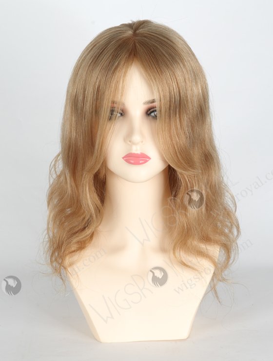 Blonde Brown Mixed Color 12'' European Virgin Body Wave Silk Top Glueless Wigs WR-GL-063-18726