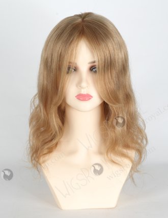 Blonde Brown Mixed Color 12'' European Virgin Body Wave Silk Top Glueless Wigs WR-GL-063