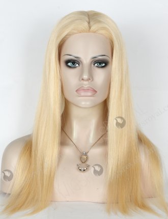 Charming Pre Bleach Blonde Color Glueless Wig With Silk Top GL-08034