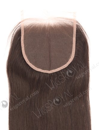 In Stock Indian Remy Hair 16" Straight Natural Color Top Closure STC-381