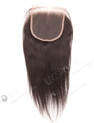In Stock Indian Remy Hair 12" Straight Natural Color Top Closure STC-398