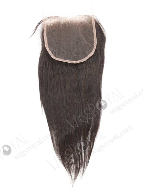 In Stock Indian Remy Hair 10" Straight Natural Color Top Closure STC-397