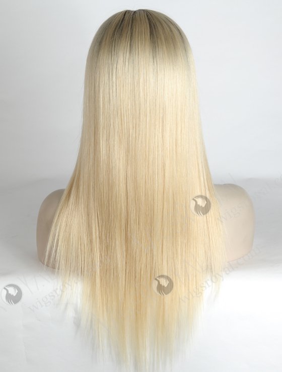 In Stock European Virgin Hair 16" Straight T9/60# Color Silk Top Glueless Wig GL-08089-18963