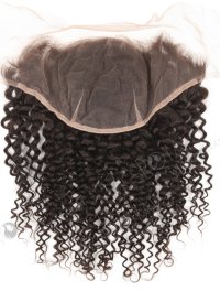 In Stock Indian Remy Hair 14" 7mm Curl Natural Color Lace Frontal SKF-110