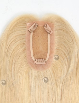 Affordable Blonde European Human Hair Small Monofilament Toppers for Women Topper-092