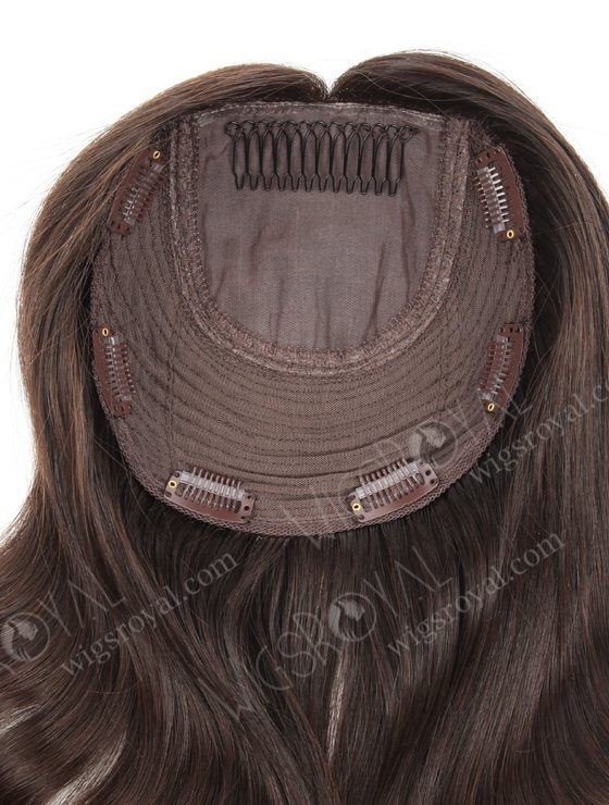 Largee Base 7x7 Volume Wavy Human Hair Topper for Thinning Crown 16 Inch Top Quality Virgin Hair Topper-076-19503