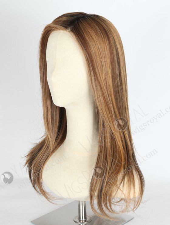 Comfortable Breathable 100% Human Hair Mono Base Straight Glueless Wig For Woman WR-MOW-010-19644