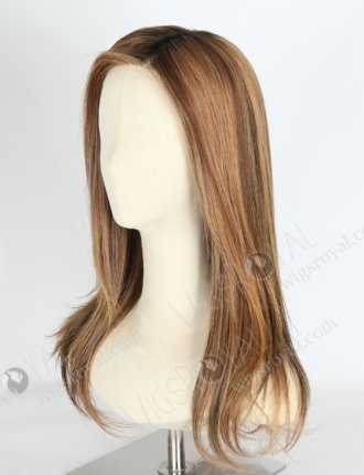 Comfortable Breathable 100% Human Hair Mono Base Straight Glueless Wig For Woman WR-MOW-010