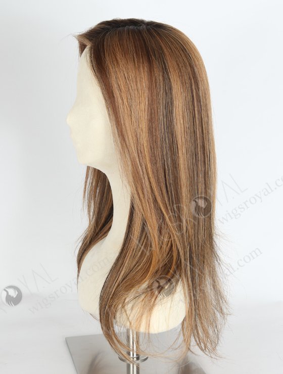Comfortable Breathable 100% Human Hair Mono Base Straight Glueless Wig For Woman WR-MOW-010-19645