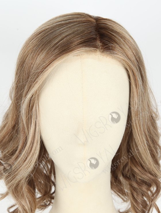 Light Color Curly European Virgin Hair Mono Top Glueless Cap Wig WR-MOW-014-19691